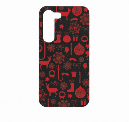 Husa Bestcase comp cu Samsung Galaxy S23 Plus Christmas Pattern 0.8MM Slim Negru B 7 