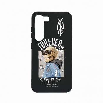 Husa Bestcase comp cu Samsung Galaxy S23 Plus Forever Cool Skeleton 0.8MM Slim Negru B 935 