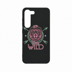 Husa Bestcase comp cu Samsung Galaxy S23 Plus Stay Wild 0.8MM Slim Negru B 832 