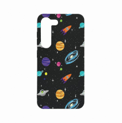 Husa Bestcase comp cu Samsung Galaxy S23 Plus Universe Planets 0.8MM Slim Negru B 466 