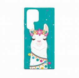 Husa Bestcase comp cu Samsung Galaxy S23 Ultra Lovely Lama 0.8MM Slim Negru B 248 