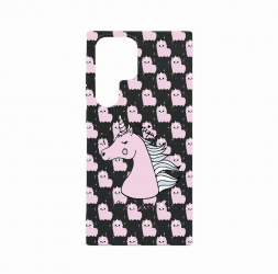 Husa Bestcase comp cu Samsung Galaxy S23 Ultra Unicorn - I Feel Unique 0.8MM Slim Negru B 521 