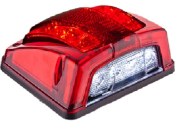Lampa LED pentru Numarul de Inmatriculare 12-24V cu Functie de Pozitie si Lumina Alba pentru Numar 