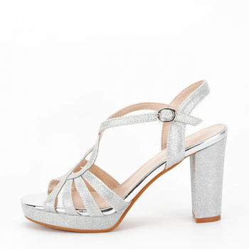 Sandale elegante argintii N22-872 127 