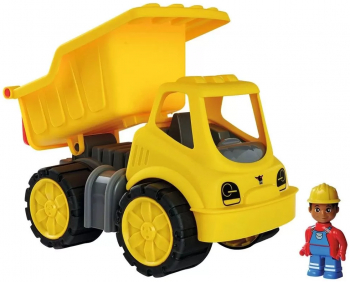 Camion basculant Big Power Worker cu figurina 