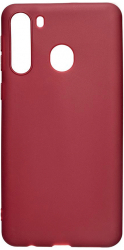 Husa BestCase and reg Compatibila Cu Samsung Galaxy A21 Slim 0.8 MM Rezistenta la uzura Burgundy 