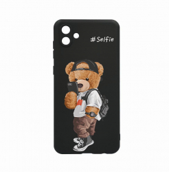 Husa BestCase Compatibila Cu Samsung Galaxy A04e Selfie Teddy Bear SLIM 1.2MM Microfibra PB 925 