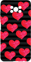 Husa BestCase Compatibila Cu Xiaomi Poco X3 Pro / Poco X3 hearts SLIM 1.2MM Microfibra PB 102 