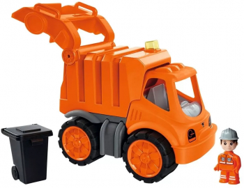 Masina de gunoi Big Power Worker Garbage Truck cu figurina 