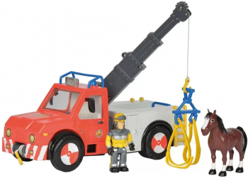 Masina de pompieri Simba Fireman Sam Phoenix cu figurina si cal 