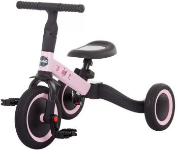 Tricicleta si bicicleta Chipolino Smarty 2 in 1 light pink 