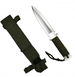 Cutit otel inoxidabil argintiu Knife for the Jungle 26 cm teaca cadou 