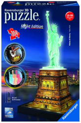 PUZZLE 3D LUMINOS STATUIA LIBERTATII 108 PIESE 