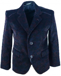 Sacou elegant pentru baieti LA Kids 1614M-128 Bleumarin 
