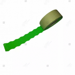 Etichete de pret fluorescente ondulate verzi 26 x 16 mm 1000 buc rola 