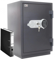 Seif antifoc certificat Ellit Century71KE cheie/electronic 713x485x4500 mm EN15659/60P 