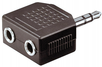 Adaptor splitter audio de la Jack 3.5mm la 2xJack 3.5mm Stereo 