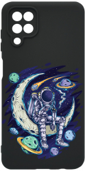 Husa Bestcase comp cu Samsung Galaxy A12 / Galaxy M12 Astronaut On Moon SLIM 1.2MM Microfibra PB 1002 