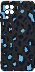 Husa Bestcase comp cu Samsung Galaxy A12 / Galaxy M12 Blue Leopard Pattern SLIM 1.2MM Microfibra PB 1032 