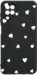 Husa Bestcase comp cu Samsung Galaxy A12 / Galaxy M12 Heart Pattern SLIM 1.2MM Microfibra PB 1041 