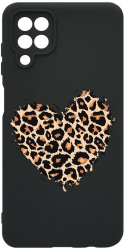 Husa Bestcase comp cu Samsung Galaxy A12 / Galaxy M12 Leopard Heart SLIM 1.2MM Microfibra PB 761 