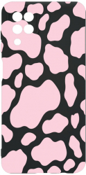 Husa Bestcase comp cu Samsung Galaxy A12 / Galaxy M12 Pink Cow SLIM 1.2MM Microfibra PB 786 