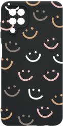 Husa Bestcase comp cu Samsung Galaxy A12 / Galaxy M12 Smile Please SLIM 1.2MM Microfibra PB 985 