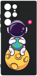 Husa Bestcase comp cu Samsung Galaxy S22 Ultra Cute Astronaut SLIM 1.2MM Microfibra PB 1022 