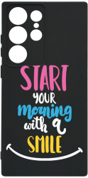 Husa Bestcase comp cu Samsung Galaxy S23 Ultra Smile At Morning SLIM 1.2MM Microfibra PB 47 
