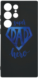 Husa Bestcase comp cu Samsung Galaxy S23 Ultra Superhero Dad SLIM 1.2MM Microfibra PB 182 