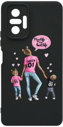 Husa Bestcase comp cu Xiaomi Redmi Note 10 Pro / 10 Pro Max Mom Life Boy And Girl SLIM 1.2MM Microfibra PB 557 