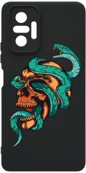 Husa Bestcase comp cu Xiaomi Redmi Note 10 Pro / Redmi Note 10 Pro Max Skull SLIM 1.2MM Microfibra PB 831 
