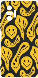 Husa Bestcase comp cu Xiaomi Redmi Note 10 Pro / Redmi Note 10 Pro Max Yellow Acid Smiley SLIM 1.2MM Microfibra PB 1052 