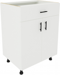 Corp Baza haaus Karo 1 Sertar 2 Usi Alb 60 x 50 x 80 cm 