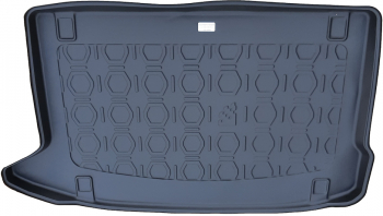 Covor pentru Portbagaj tip Tavita Compatibil cu Hyundai Kona 2017-Prezent Material Flexibil Culoare Negru 