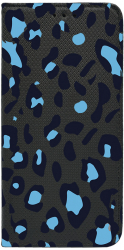 Husa BestCase Compatibila Cu Samsung Galaxy A34 Blue Leopard Pattern Flip Case Negru FLB 1032 