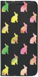 Husa BestCase Compatibila Cu Samsung Galaxy A23 Cool Rabbits Flip Case Negru FLB 695 