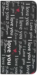 Husa BestCase Compatibila Cu Samsung Galaxy S23 Ultra Love me Flip Case Negru FLB 40 