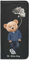 Husa BestCase Compatibila Cu Samsung Galaxy S23 Ultra Nice Guy - Teddy Bear Flip Case Negru FLB 934 
