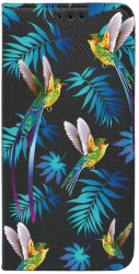 Husa BestCase Compatibila Cu Google Pixel 7 Wild Tropical Flip Case Negru FLB 186 