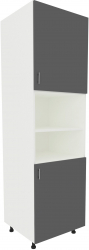 Corp Turn haaus Karo 2 Usi cu spatiu cuptor Antracit/Alb 60 x 57 x 210 cm 