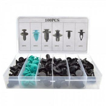 Set cleme auto de fixare universale plastic 100 piese 