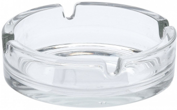 Scrumiera din sticla transparenta 10.5x3 cm