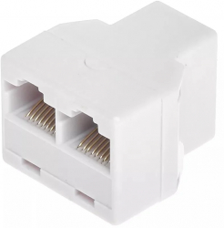 Adaptor 8P8C mama 2 x 8P8C mama Alb Pentru Conectarea a Doua Cabluri RJ45 