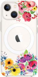 Husa BestCase Compatibila Cu Apple iPhone 14 Flowers MagSafe compatibil Anti Shock MAS 56 