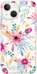 Husa BestCase Compatibila Cu Apple iPhone 13 Mini Happy Flowers MagSafe compatibil Anti Shock MAS 69 