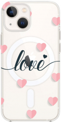 Husa BestCase Compatibila Cu Apple iPhone 14 Plus Love Flying Hearts MagSafe compatibil Anti Shock MAS 85 