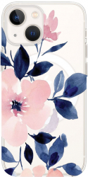Husa BestCase Compatibila Cu Apple iPhone 13 Mini Pastel Colors Collection Flowers MagSafe compatibil Anti Shock MAS 506 