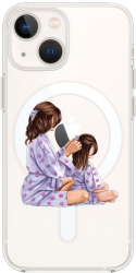 Husa BestCase Compatibila Cu Apple iPhone 14 Plus Princesses Gril Mom MagSafe compatibil Anti Shock MAS 553 