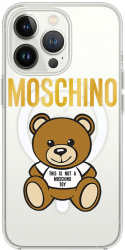 Husa BestCase Compatibila Cu Apple iPhone 14 Pro Its Not a Moschino Bear MagSafe compatibil Anti Shock MAS 880 